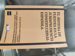 El sistema de fuentes en la jurisprudencia constit