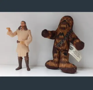 Star Wars Qui-gon Jinn y Chewacca