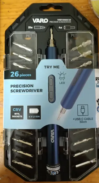 Destornillador Eléctrico VARO 26 Piezas