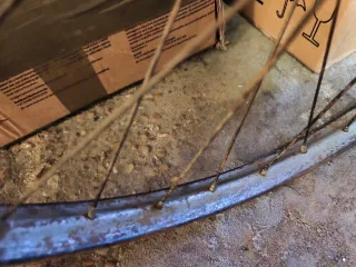 Ruedas de bicicleta antiguas