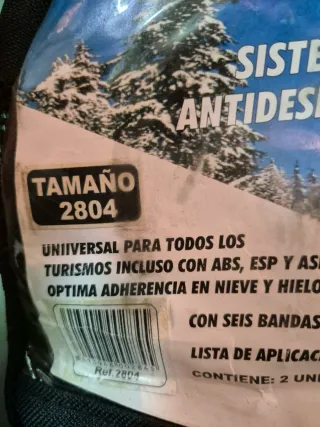 Cadenas para nieve 2804