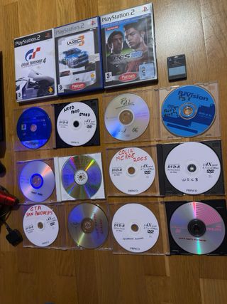 Consola PlayStation 2 Negra + Juegos