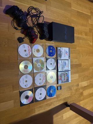 Consola PlayStation 2 Negra + Juegos