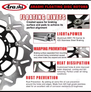 Rotores Disco Freno Arashi Kawasaki