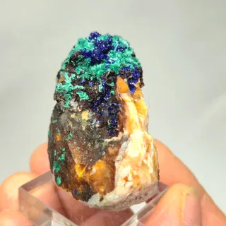 Mineral Azurita con Malaquita Marruecos