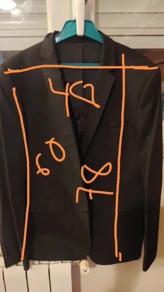 Traje Zara Negro Talla 52