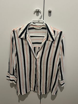 Blusa Stradivarius Rayas Multicolor