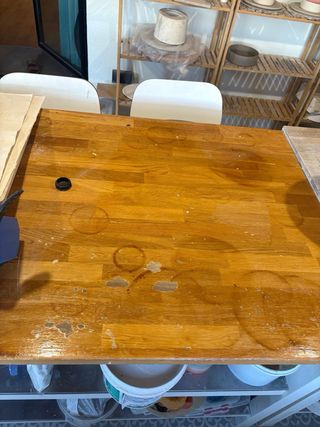 Isla de cocina Ikea madera usada