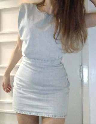 Vestido vaquero corto