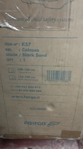 Silla Coche i-Size FAIRGO Colosso