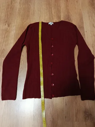 Chaqueta punto mujer granate talla S Latin Lover