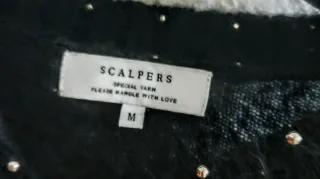 Jersey Scalpers Talla M Negro Detalles Plateados