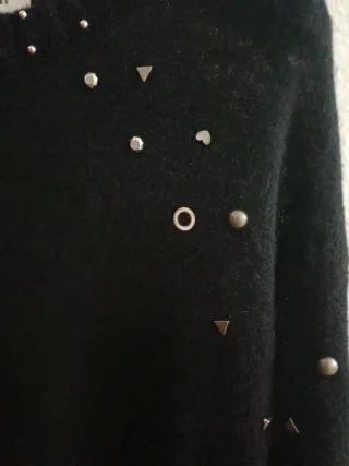 Jersey Scalpers Talla M Negro Detalles Plateados