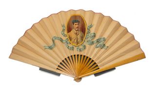 Abanico pelotaris vasco enmarcado.