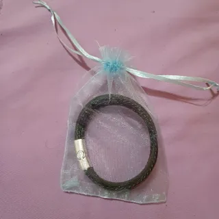Pulsera de cuero trenzado para hombre