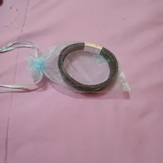 Pulsera de cuero trenzado para hombre