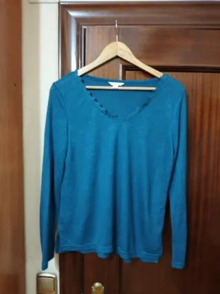 Camiseta manga larga Springfield, talla M