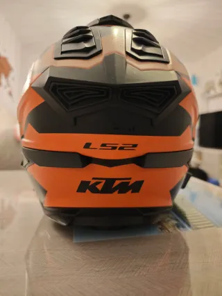 Casco LS2 Explorer KTM Negro Naranja. T-M