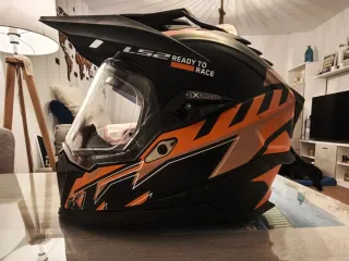 Casco LS2 Explorer KTM Negro Naranja. T-M