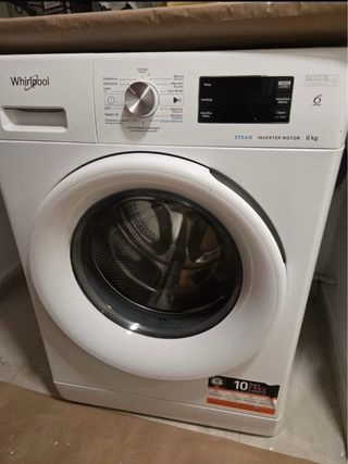 Lavadora Whirlpool 8kg Steam Inverter Motor