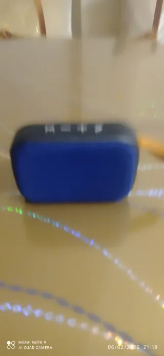 Altavoz Bluetooth Azul y negro