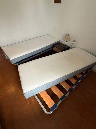 Somier y colchón individual 80cm