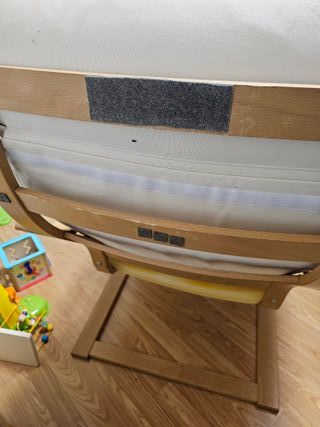 Mecedora Ikea Poäng espuma 5cm funda crema