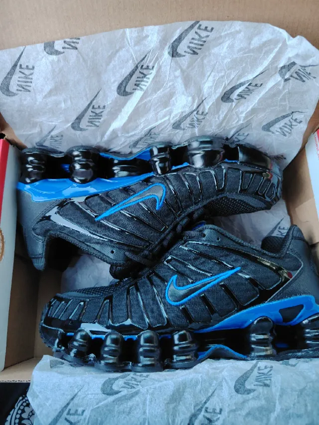 Nike Shox TL "Black & Blue" | Estética Urbana