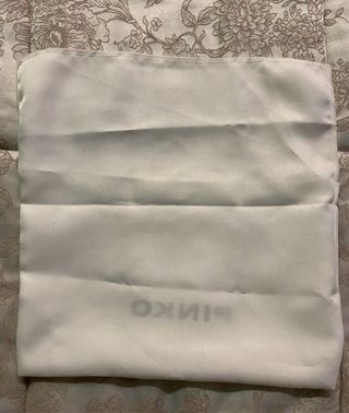 Pinko Pochette Nera con Strass e Catena Oro