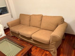 Sofá Ektorp Ikea Beige Tela