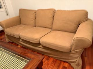 Sofá Ektorp Ikea Beige Tela