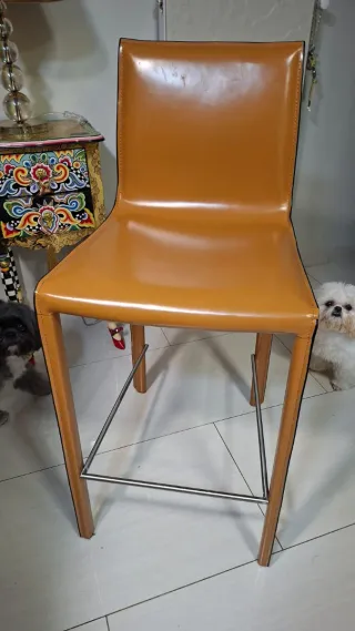 Taburetes Piel El Corte Inglés Marrón