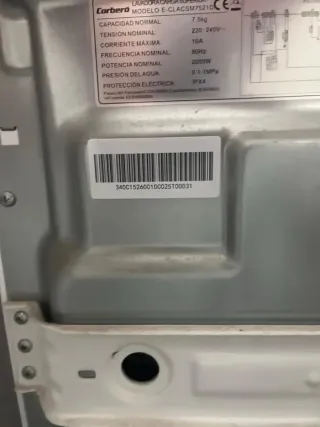 Lavadora Corberó E-CLACSM7521D