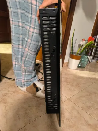 Chimenea Eléctrica de Pared Negra