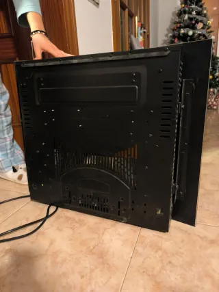 Chimenea Eléctrica de Pared Negra