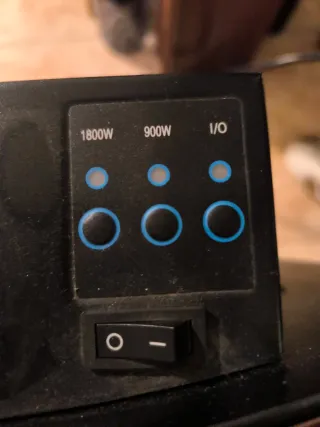 Chimenea Eléctrica de Pared Negra