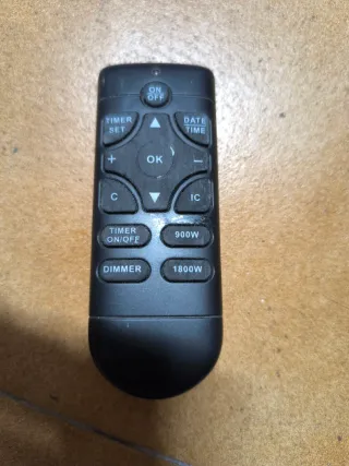 Chimenea Eléctrica de Pared Negra