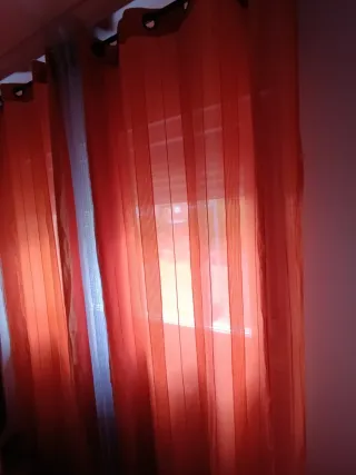 Cortinas Naranjas 2 unidades