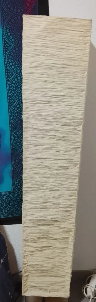 Lámpara de pie Ikea papel beige