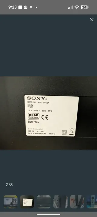 Televisor Sony 43 KDL-40R470A