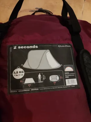 Tienda de campaña Quechua 2 personas