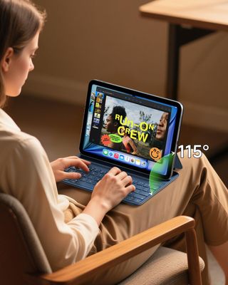 HOU Teclado Funda iPad 11generation A16 2025 Ñ