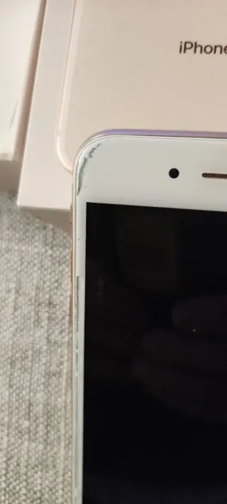 iPhone 8 Plus Dorado/Plateado + Accesorios