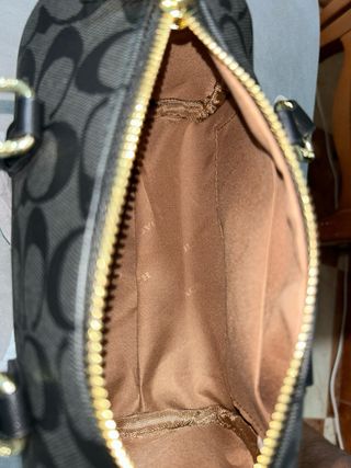 Bolso Coach Negro y Dorado