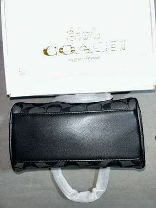 Bolso Coach Negro y Dorado