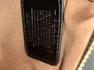 Bolso Coach Negro y Dorado