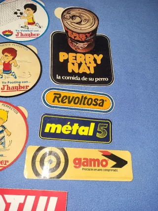 Lote pegatinas antiguas J'hayber, Motul, Gamo