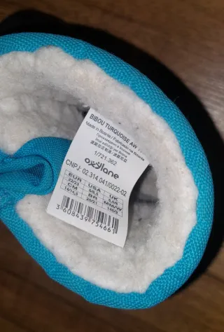 Botas de nieve infantiles azul