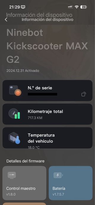 Segway Ninebot G2 MAX Patinete Eléctrico
