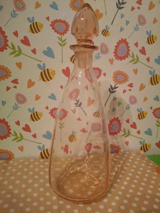 Licorera y bombonera Art Deco Rosa